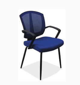 Blue Mesh Back Side Chair